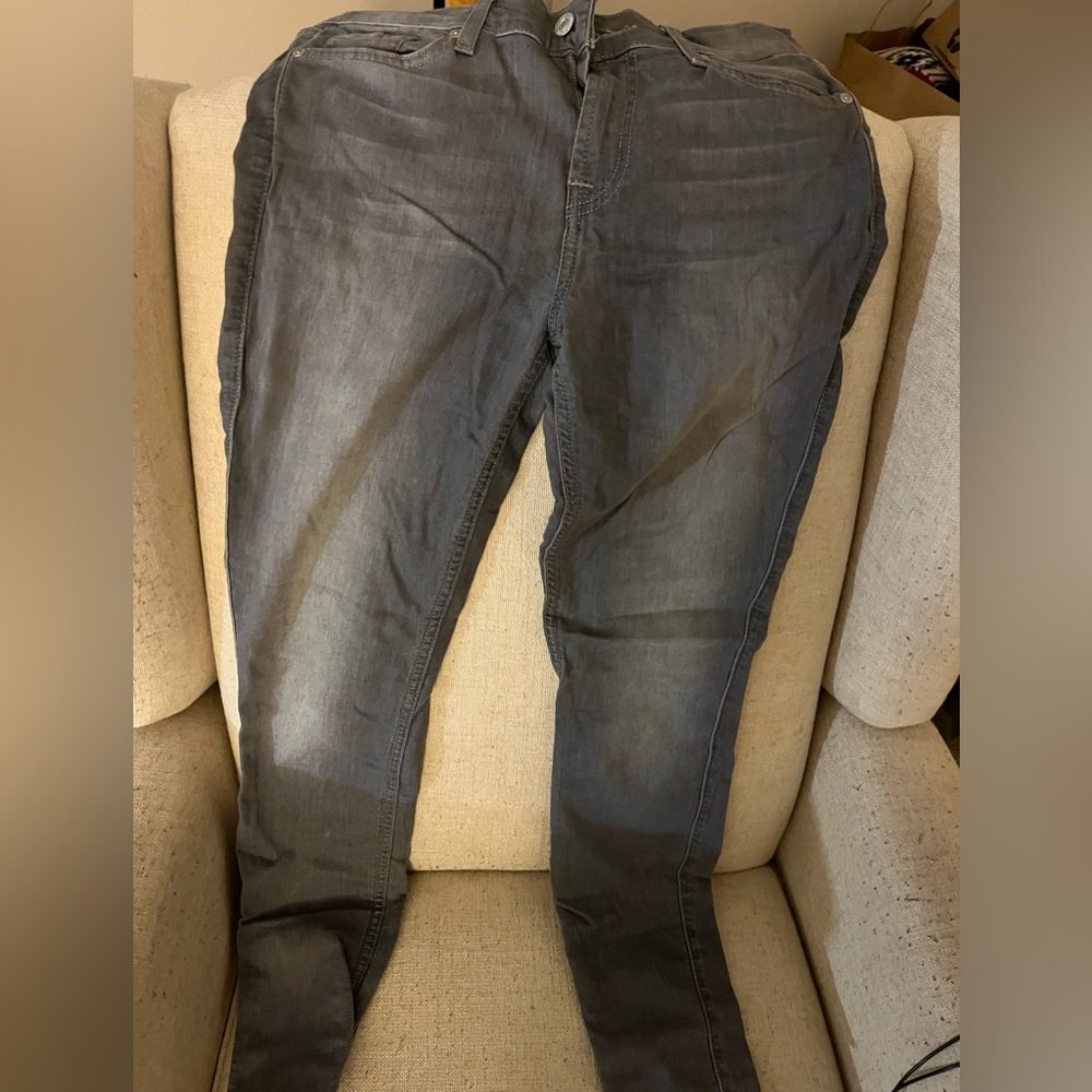 7 for all mankind gray skinney jeans size 26